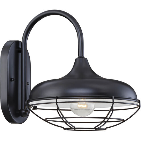 R Series 1 Light 11 inch Satin Black Outdoor Wall Sconce